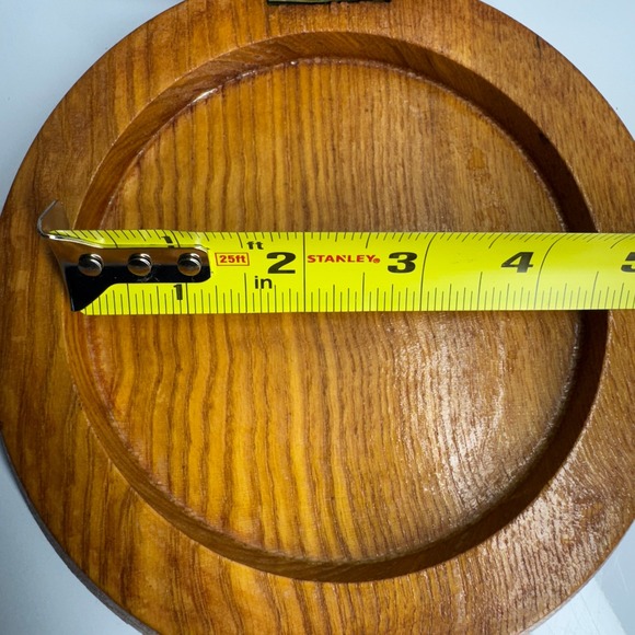 Vintage Wooden Hamburger Press Painted Floral Hinged‎ - Picture 7 of 8